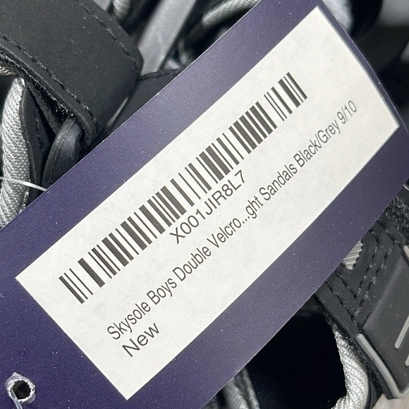 Boys Double Adjustable Strap Lightweight Sandals Size 9/10 - Picture 3 of 4